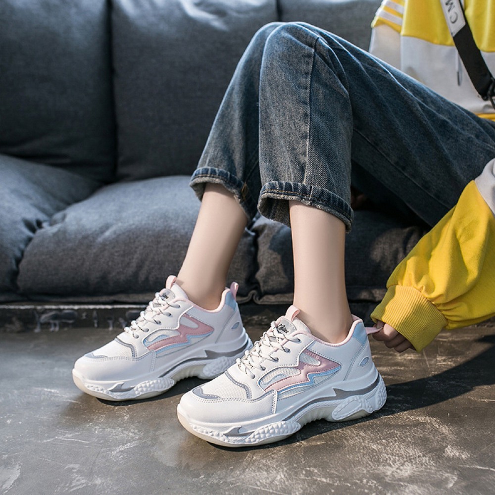 Women Spring New Reflective Sports Shoes Students Casual Shoes