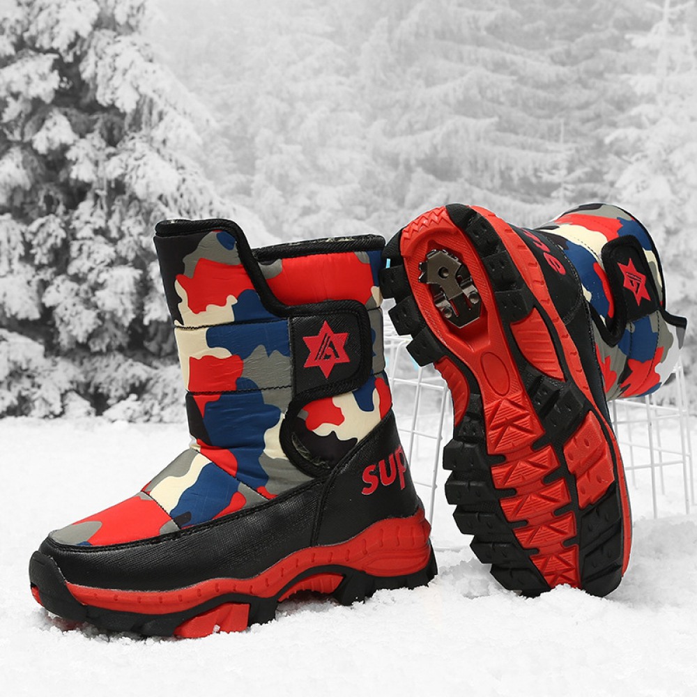 Winter New Waterproof Cotton Boots Baby Warm Children's Warm Snow Boots